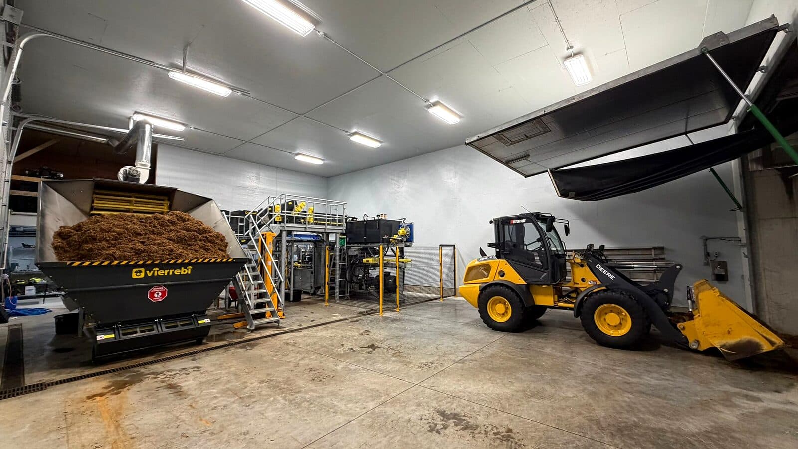 WCSM production facility with European substrate-handling equipment in Abbotsford, BC